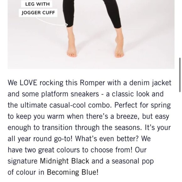 Smash + Tess The S+T Anyday Romper XS Midnight Black - Picture 12 of 12